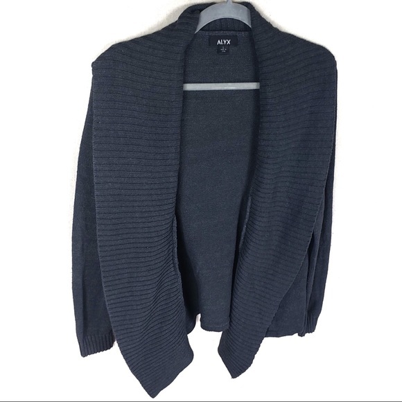 ALYX Knit open front shawl collar‎ cardigan size Large - Picture 2 of 6